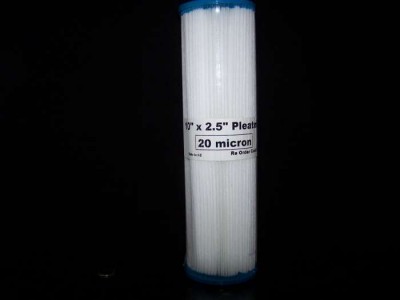 20 micron Pleated Sediment